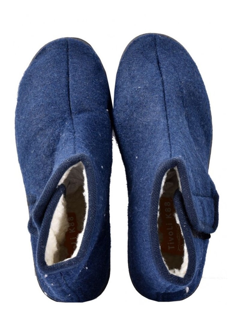 Pantofola Donna Ciabatta PREMIUM Blu marino - Kiabi
