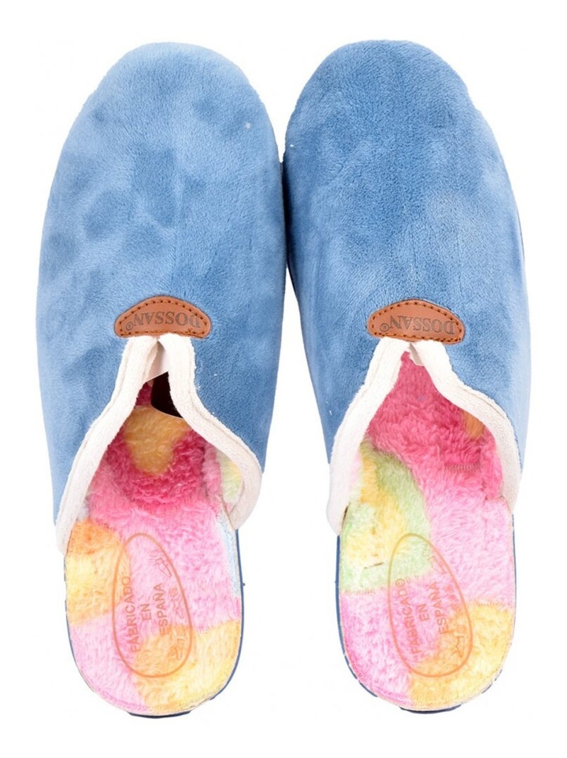 Pantofola Donna Mule PREMIUM Blu cielo - Kiabi