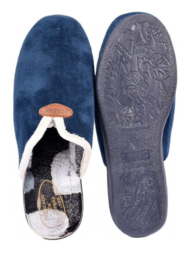 Pantofola Donna Mule PREMIUM Blu marino - Kiabi