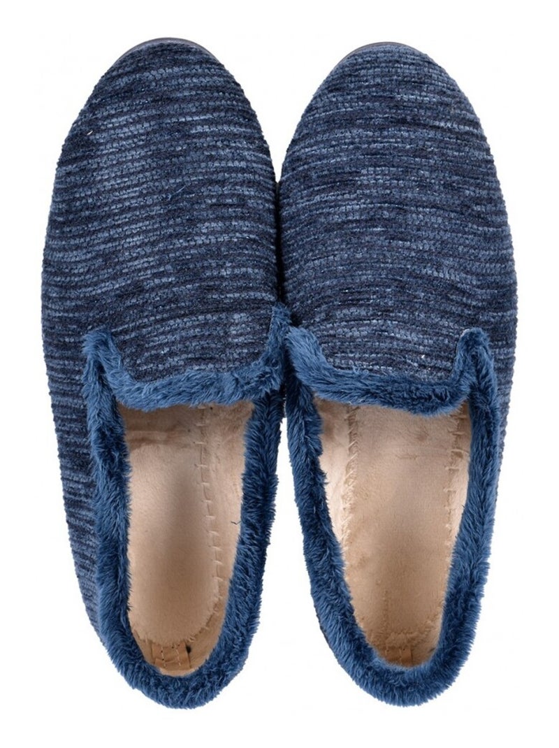 Pantofola Donna PREMIUM FANTASIA Blu marino - Kiabi