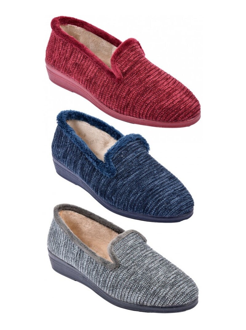 Pantofola Donna PREMIUM FANTASIA Blu marino - Kiabi