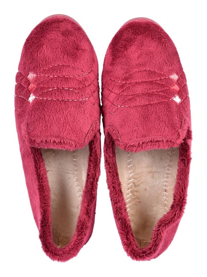 Pantofola Donna PREMIUM FANTASIA Bordeaux - Kiabi