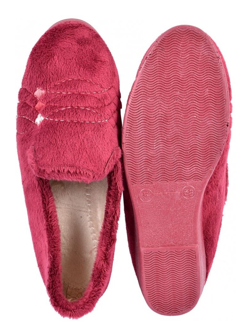 Pantofola Donna PREMIUM FANTASIA Bordeaux - Kiabi
