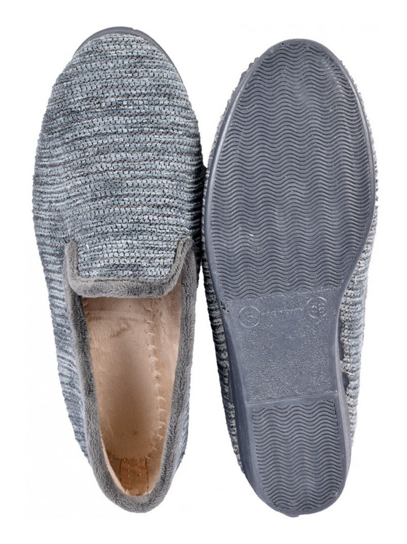 Pantofola Donna PREMIUM FANTASIA Grigio - Kiabi