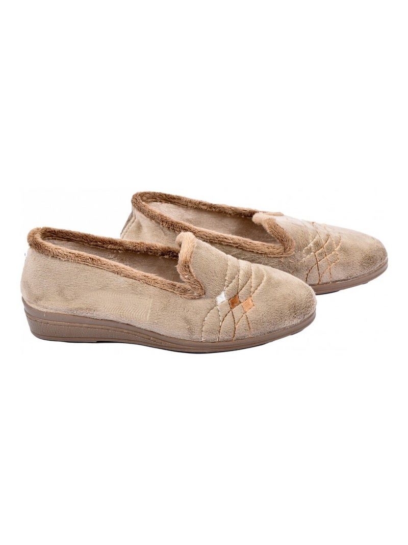 Pantofola Donna PREMIUM FANTASIA Tortora - Kiabi