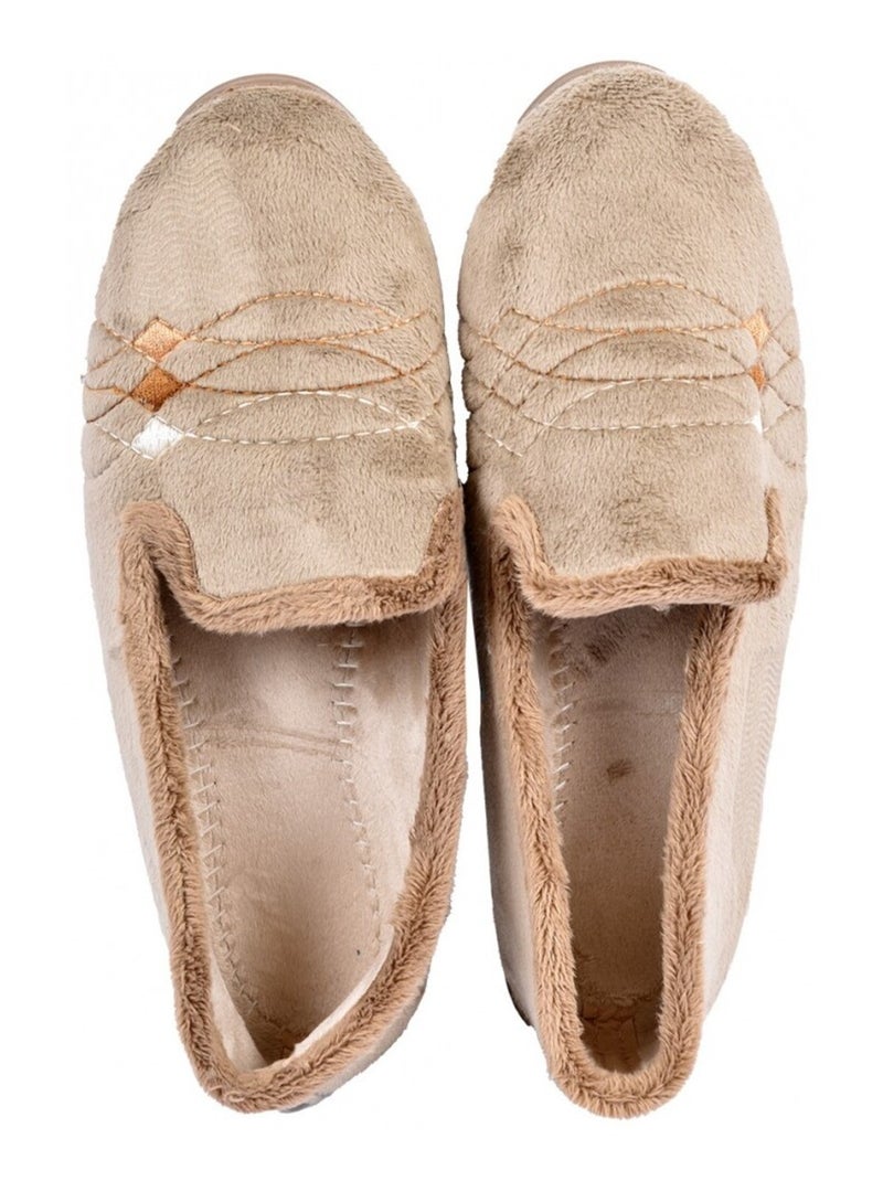 Pantofola Donna PREMIUM FANTASIA Tortora - Kiabi