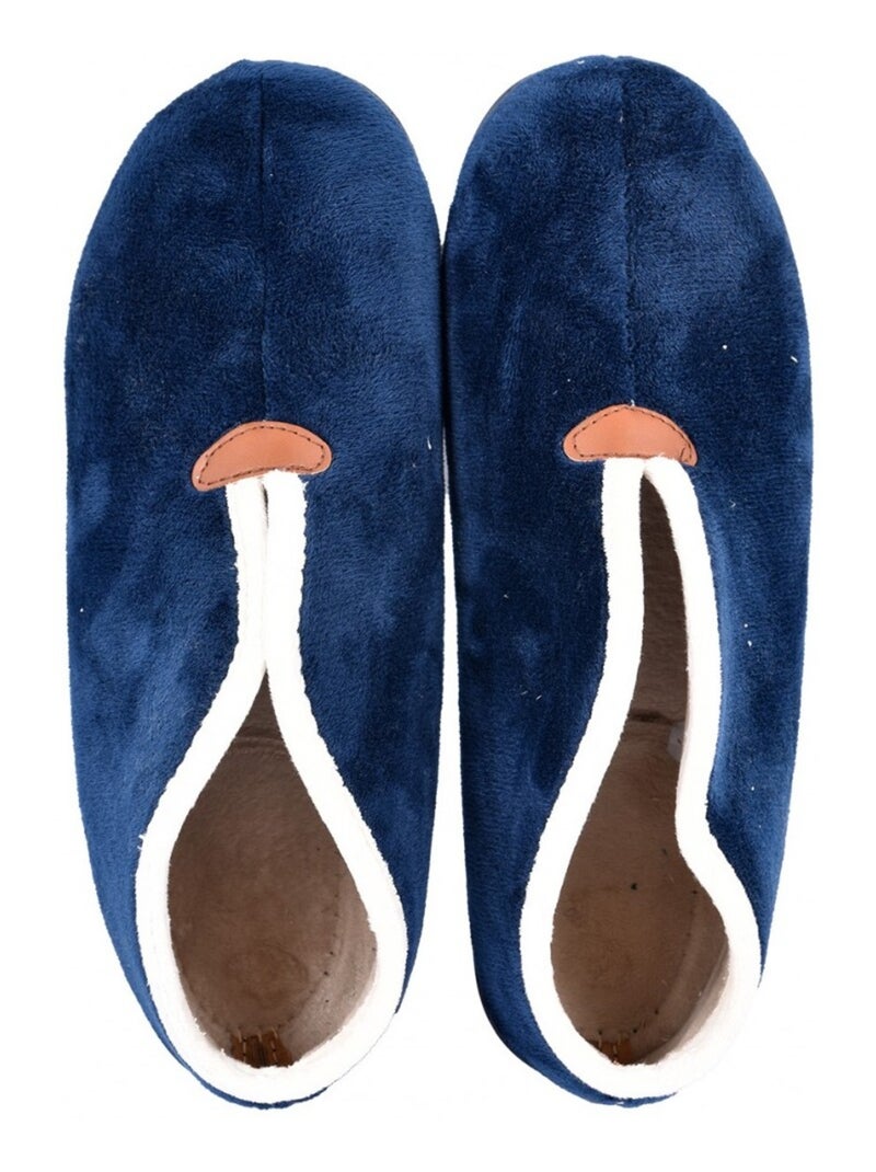 Pantofola Donna PREMIUM MONTANTE Blu marino - Kiabi