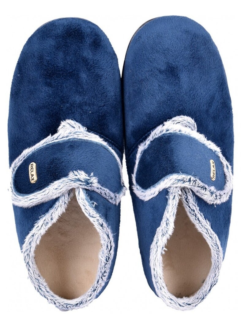 Pantofola Donna PREMIUM SCRATCH Blu marino - Kiabi