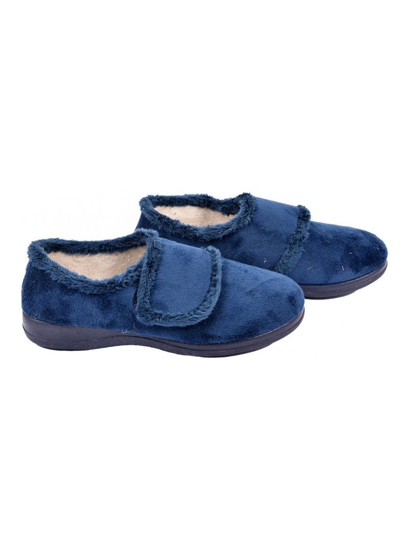 Pantofola Donna PREMIUM SCRATCH Blu marino - Kiabi