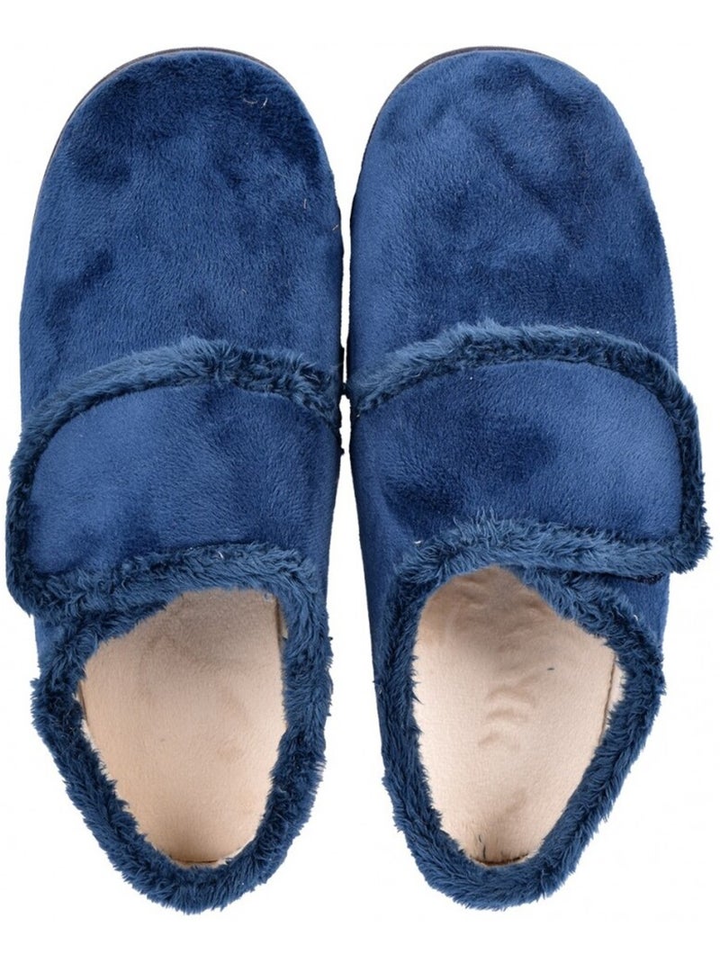 Pantofola Donna PREMIUM SCRATCH Blu marino - Kiabi