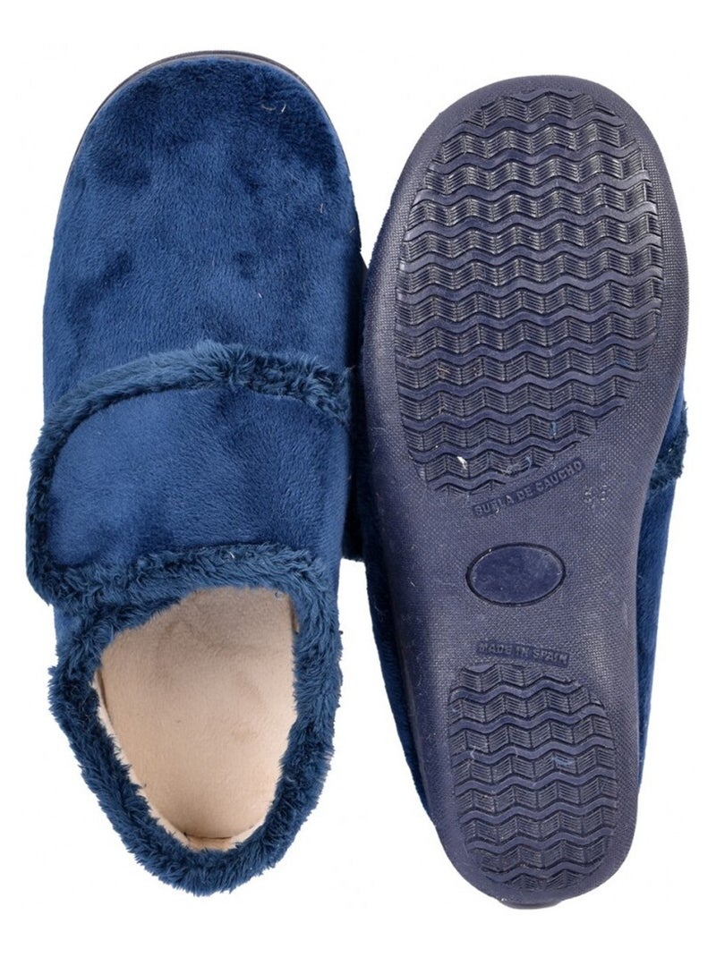 Pantofola Donna PREMIUM SCRATCH Blu marino - Kiabi