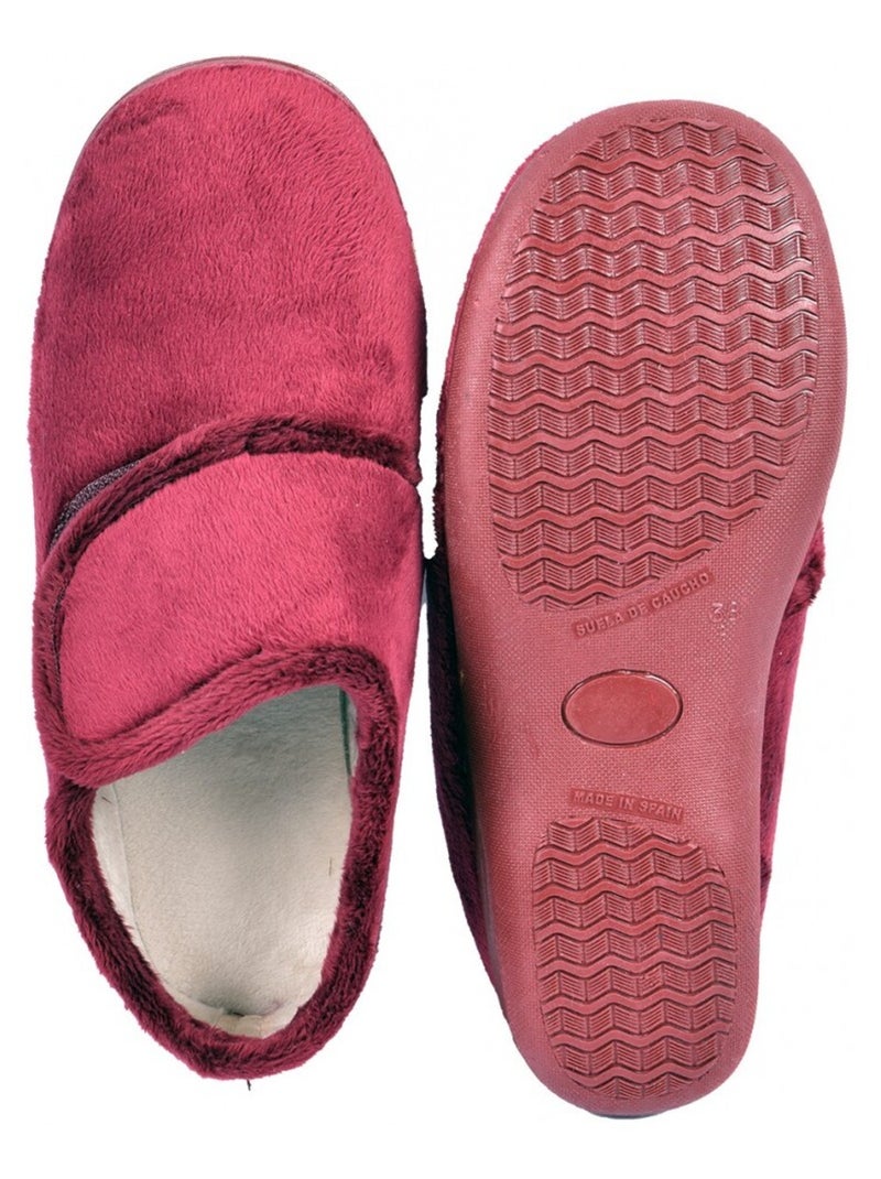 Pantofola Donna PREMIUM SCRATCH Bordeaux - Kiabi