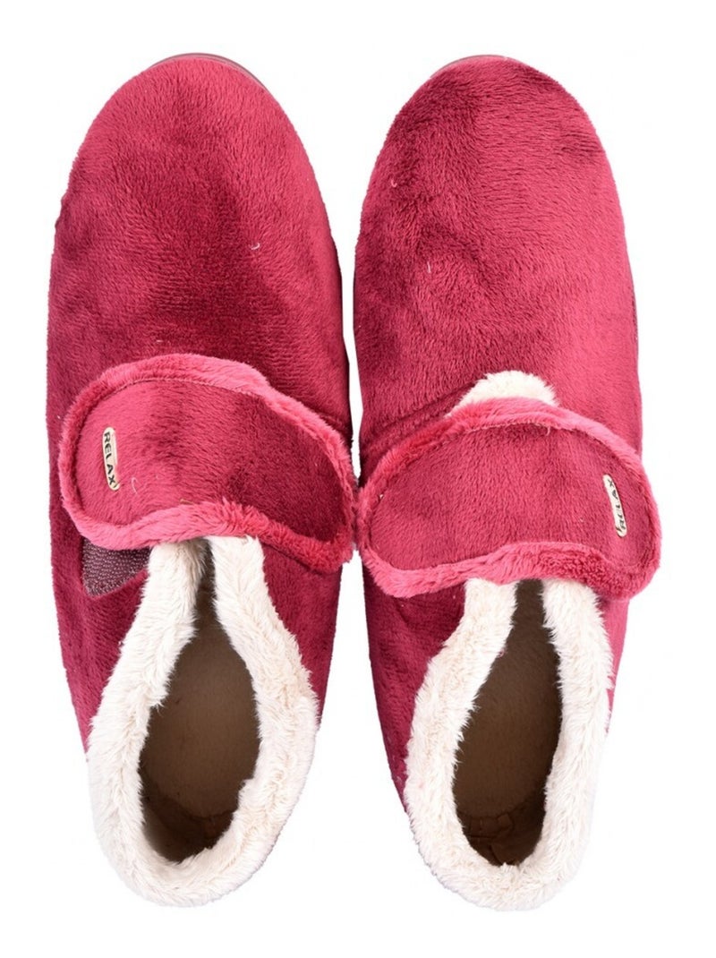 Pantofola Donna PREMIUM SCRATCH Bordeaux - Kiabi