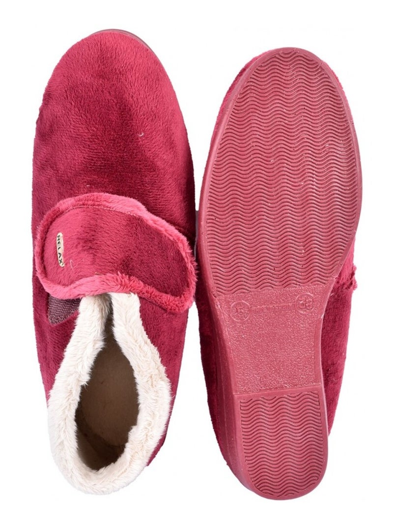 Pantofola Donna PREMIUM SCRATCH Bordeaux - Kiabi