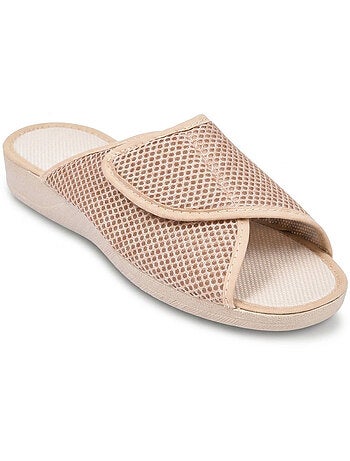 Pantofola Mule Donna Mesh Microforata Strappo Regolabile Fabbricata in Spagna