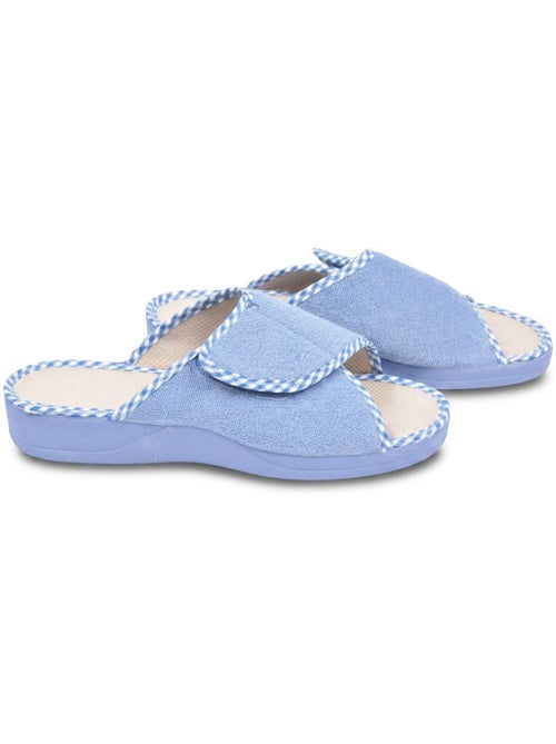 Pantofola Mule Donna Spugna Strappo Regolabile Fabbricata in Spagna OZABI - Kiabi Pantofola Mule Donna Spugna Strappo Regolabile Fabbricata in Spagna OZABI - Kiabi