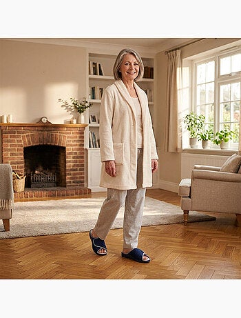Pantofola Mule Donna Spugna Strappo Regolabile Fabbricata in Spagna OZABI