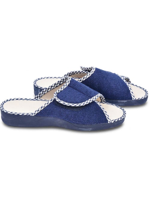 Pantofola Mule Donna Spugna Strappo Regolabile Fabbricata in Spagna OZABI - Kiabi Pantofola Mule Donna Spugna Strappo Regolabile Fabbricata in Spagna OZABI - Kiabi