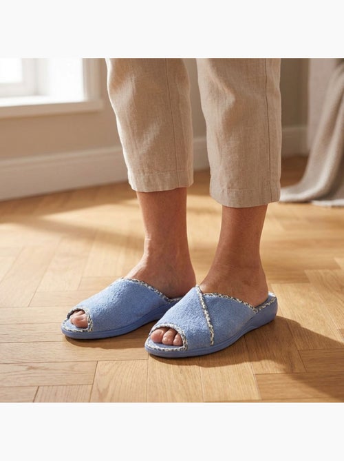 Pantofola Mule Donna Spugna Traspirante Produzione Spagnola Punta Aperta - Kiabi Pantofola Mule Donna Spugna Traspirante Produzione Spagnola Punta Aperta - Kiabi