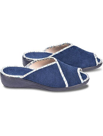 Pantofola Mule Donna Spugna Traspirante Produzione Spagnola Punta Aperta