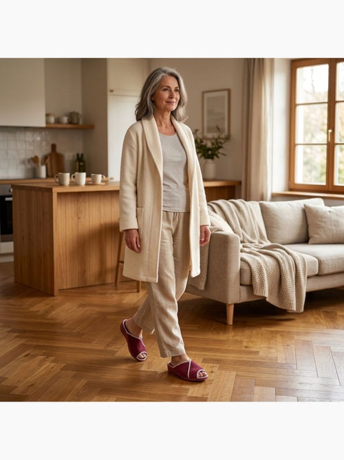 Pantofola Mule Donna Spugna Traspirante Produzione Spagnola Punta Aperta - Kiabi Pantofola Mule Donna Spugna Traspirante Produzione Spagnola Punta Aperta - Kiabi
