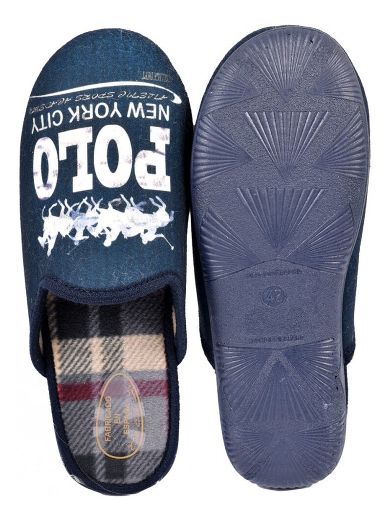 Pantofola Mule PRINT FANTASIA Blu marino - Kiabi