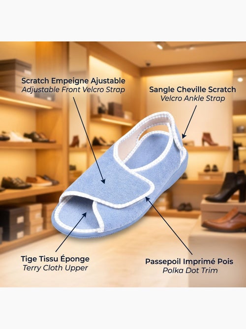 Pantofola Sandalo Donna Spugna Doppio Strappo Fabbricata in Spagna - Kiabi Pantofola Sandalo Donna Spugna Doppio Strappo Fabbricata in Spagna - Kiabi