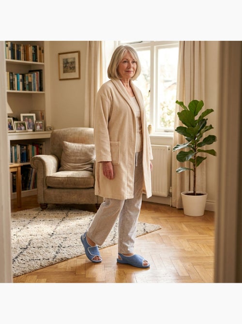 Pantofola Sandalo Donna Spugna Doppio Strappo Fabbricata in Spagna - Kiabi Pantofola Sandalo Donna Spugna Doppio Strappo Fabbricata in Spagna - Kiabi