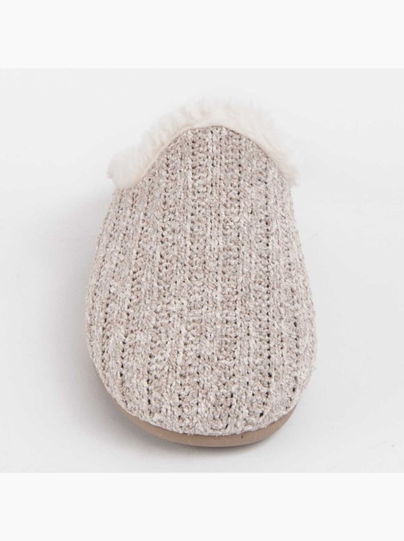 Pantofola Tessuto Montevita Beige - Kiabi