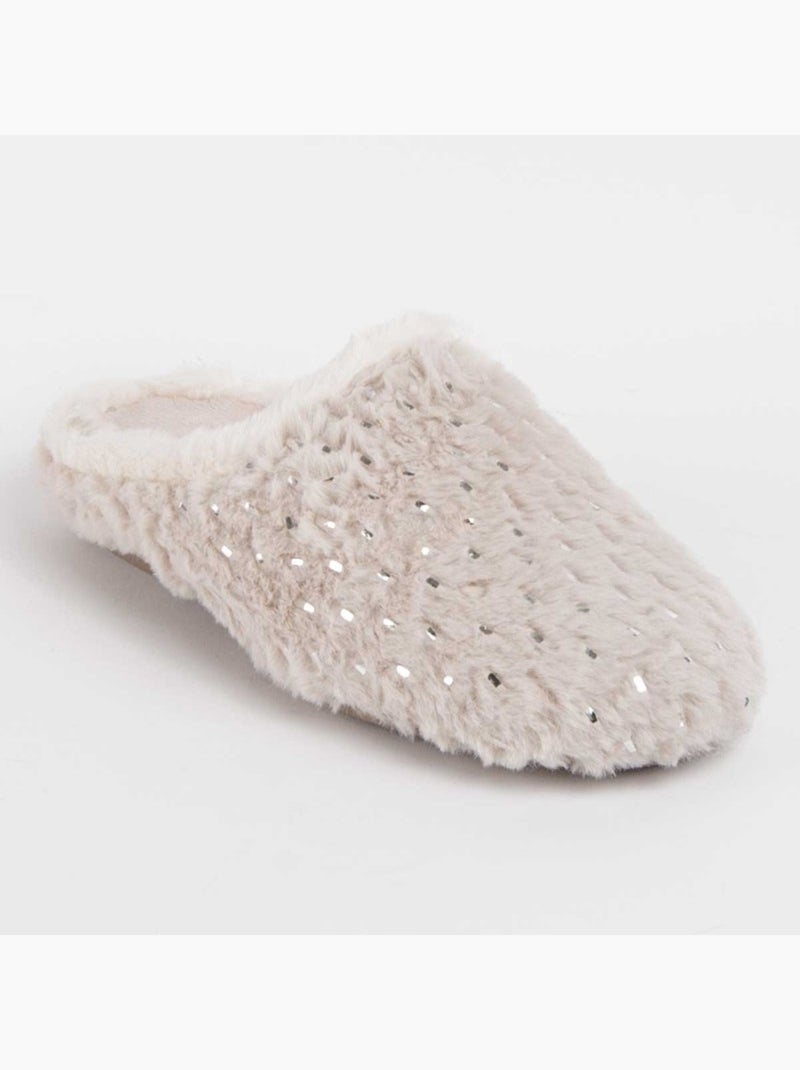 Pantofola Tessuto Montevita Beige - Kiabi