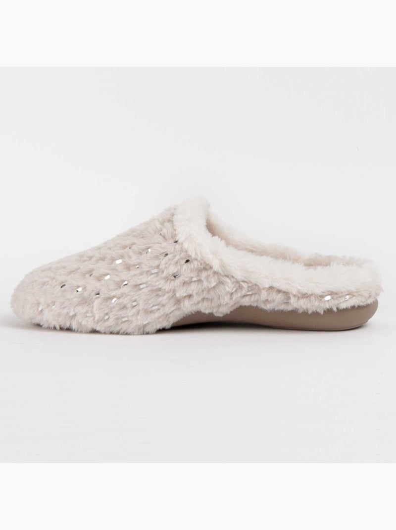 Pantofola Tessuto Montevita Beige - Kiabi