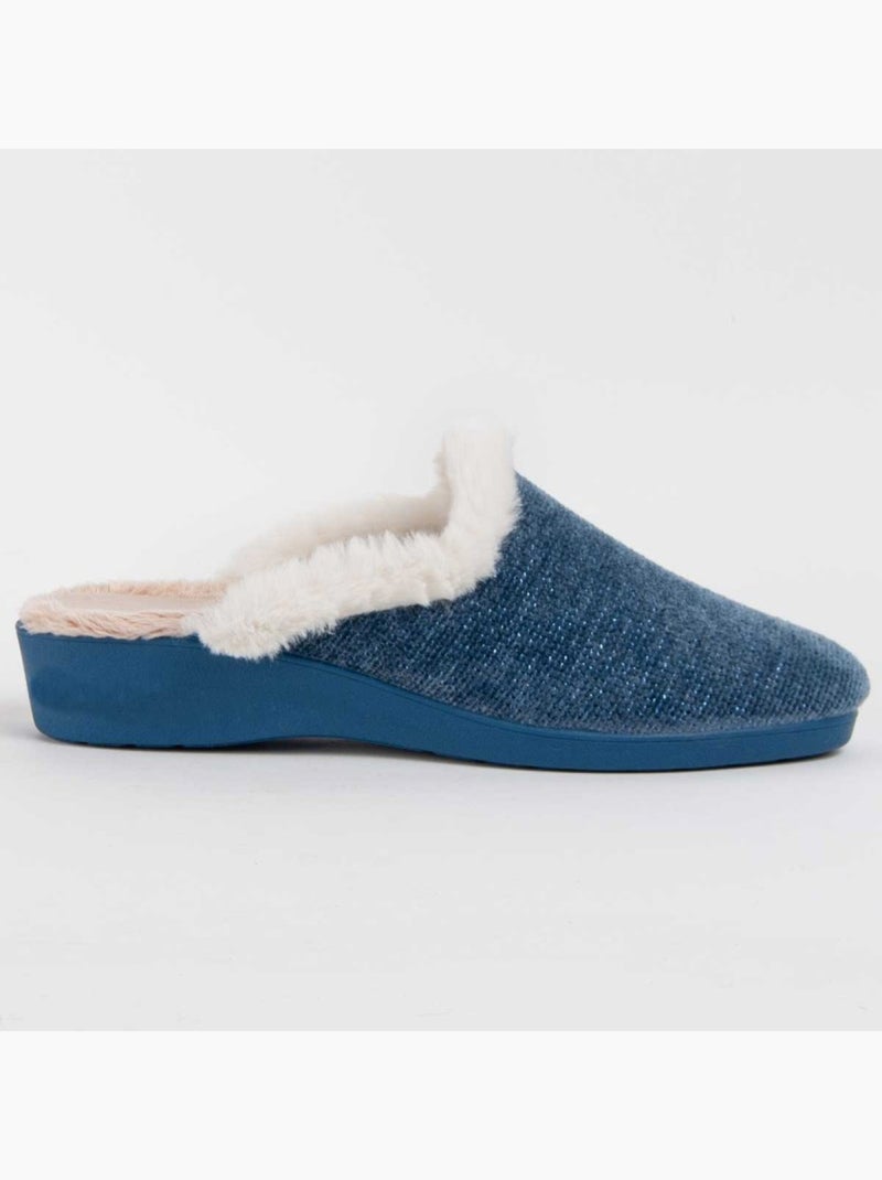 Pantofola Tessuto Montevita Blu - Kiabi