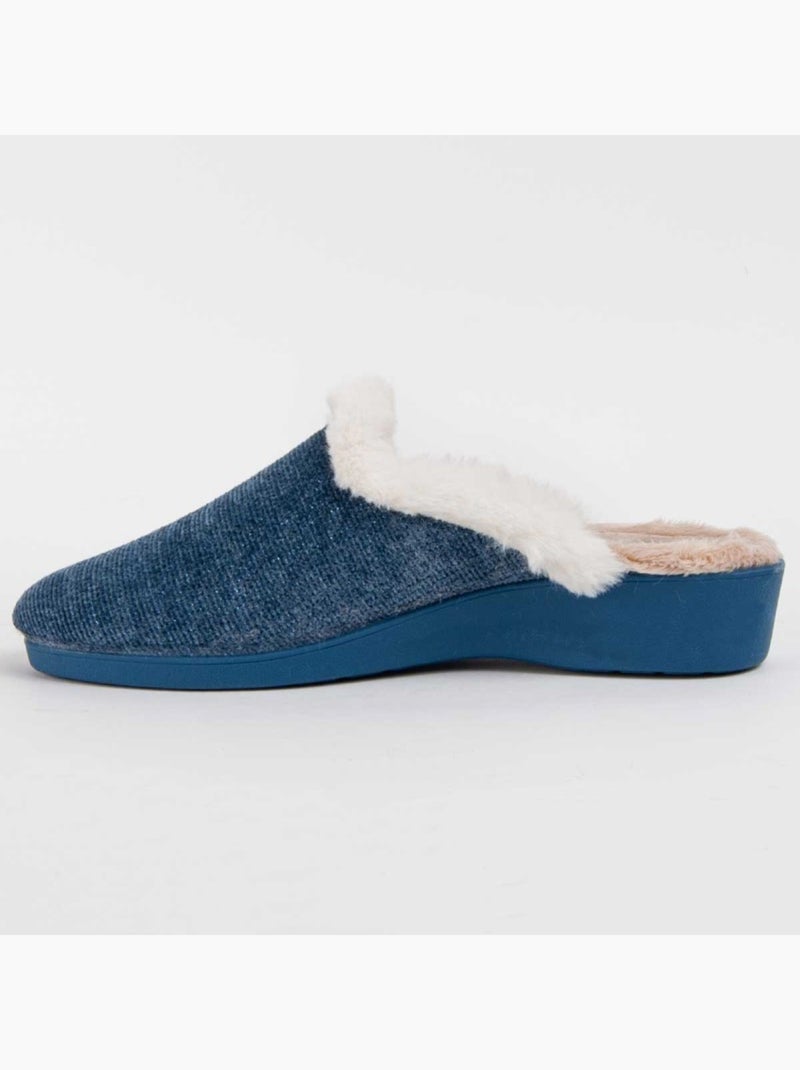 Pantofola Tessuto Montevita Blu - Kiabi