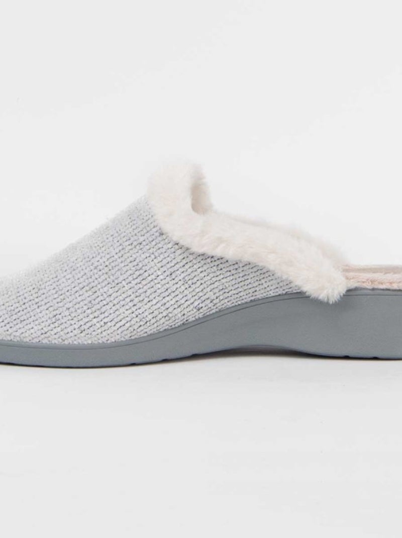 Pantofola Tessuto Montevita Grigio - Kiabi