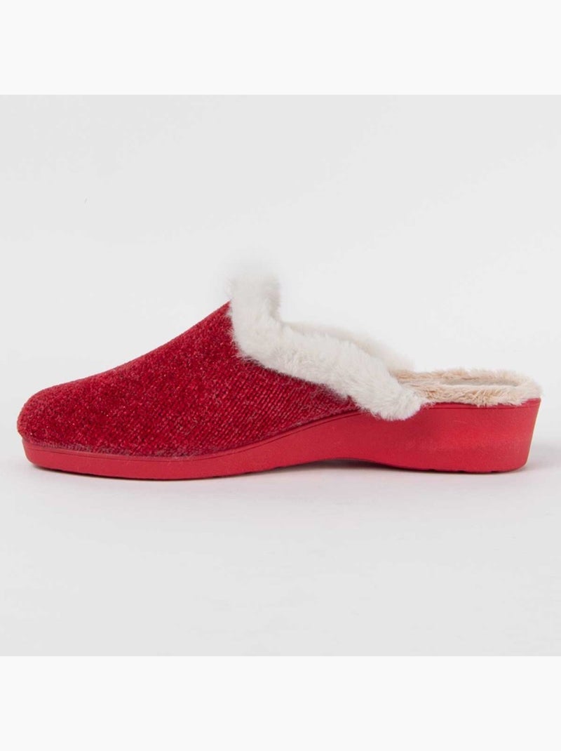 Pantofola Tessuto Montevita Rosso - Kiabi