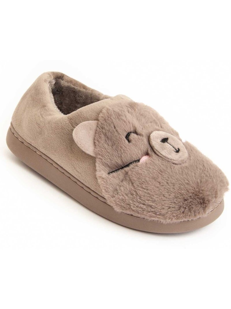 Pantofola Tessuto Northome Marrone - Kiabi