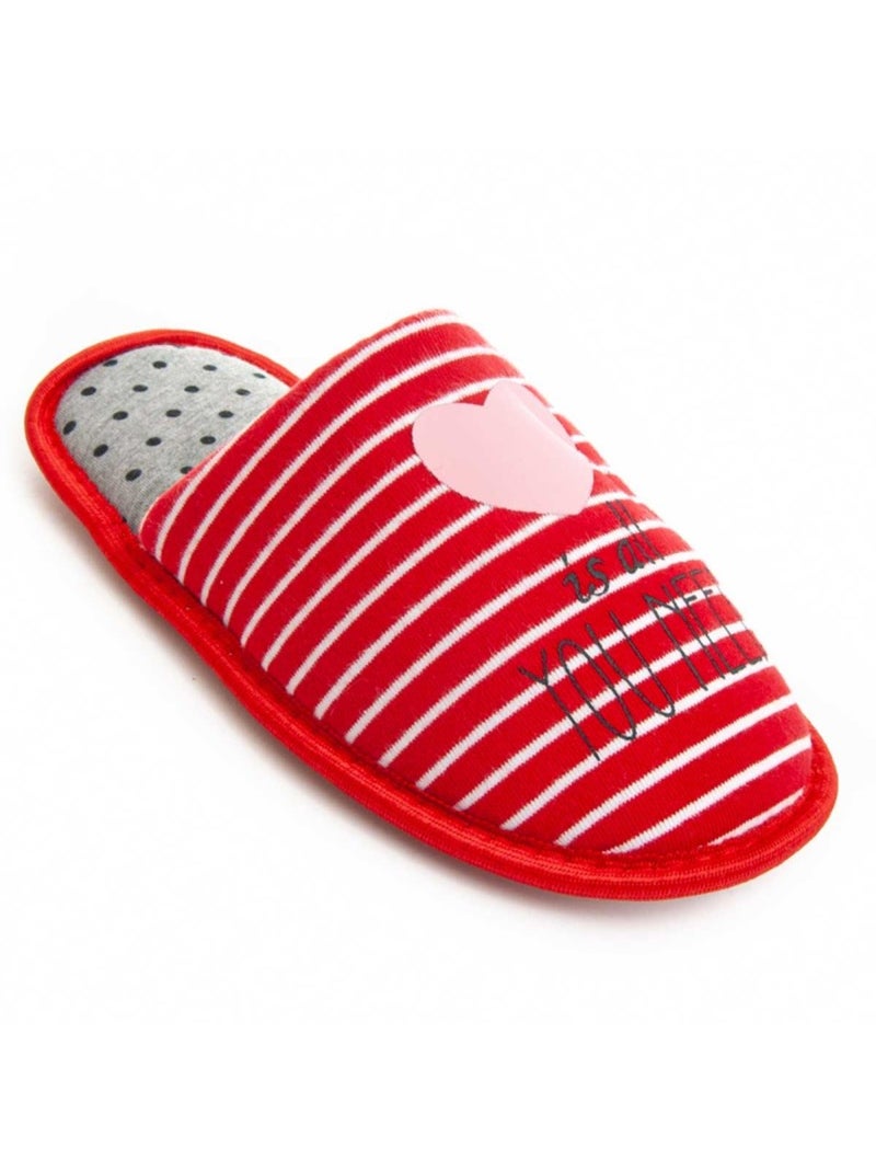Pantofola Tessuto Northome Rosso - Kiabi