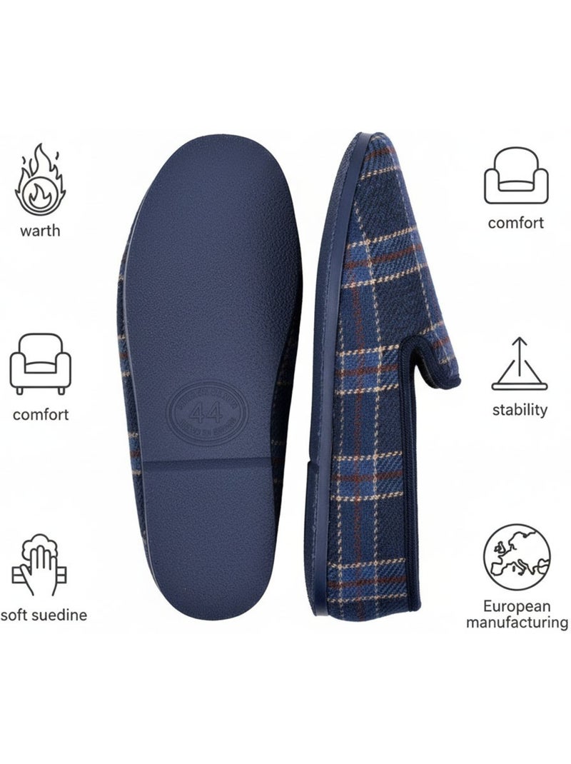 Pantofola Uomo Charentaise PREMIUM 5080 Blu marino - Kiabi