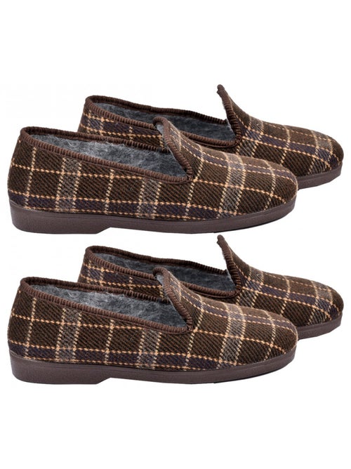 Pantofola Uomo Charentaise PREMIUM Confezione da 2 - Kiabi Pantofola Uomo Charentaise PREMIUM Confezione da 2 - Kiabi