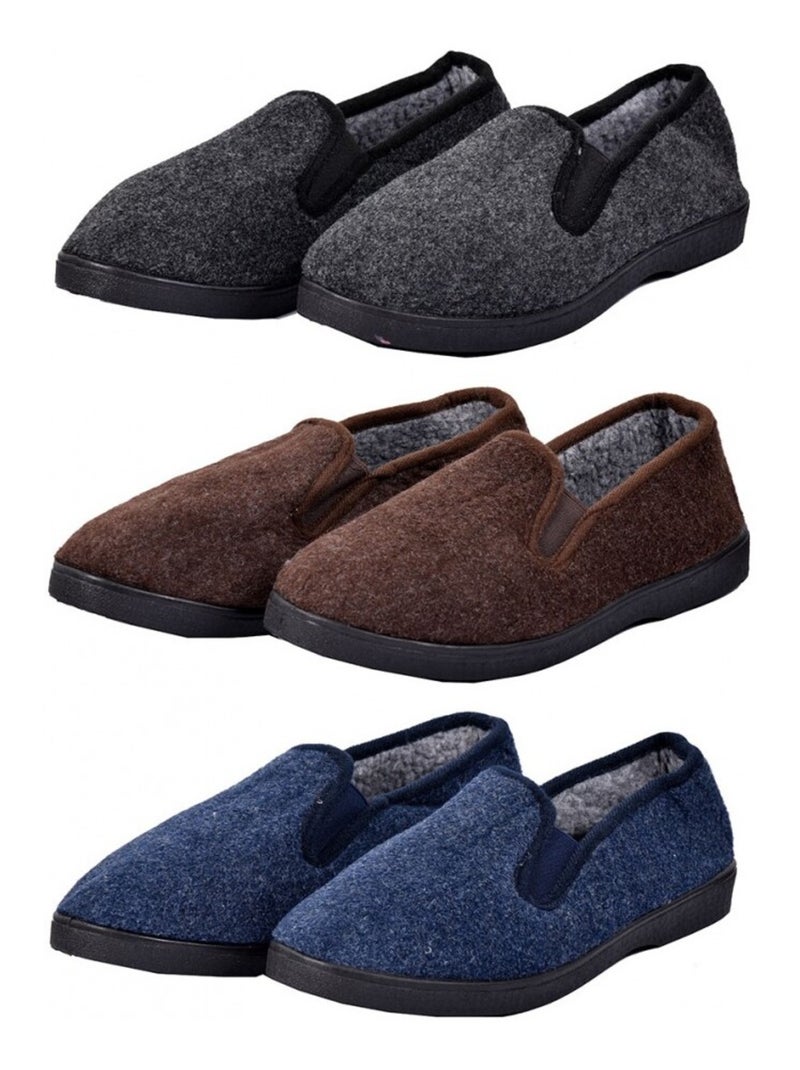 Pantofola Uomo Chiusa PREMIUM Marrone - Kiabi