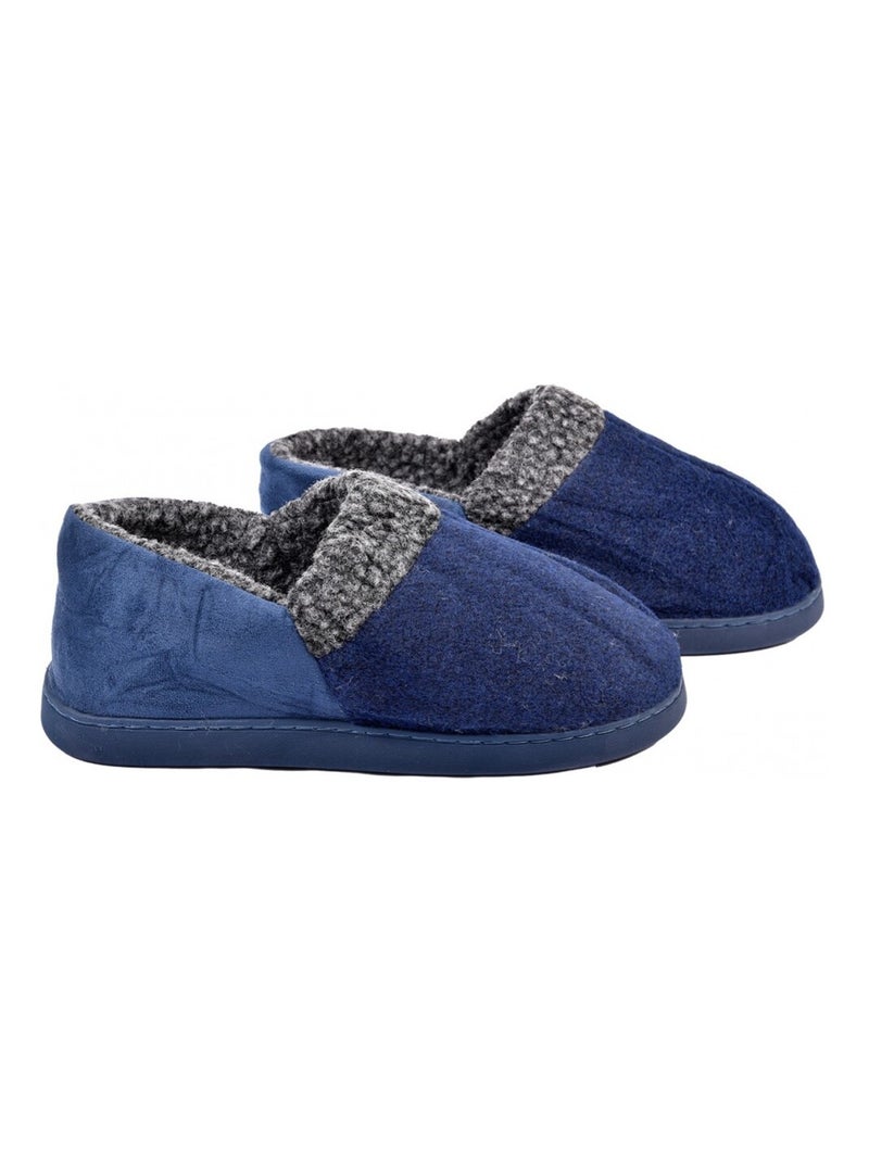 Pantofola Uomo Ciabatta PREMIUM Blu marino - Kiabi