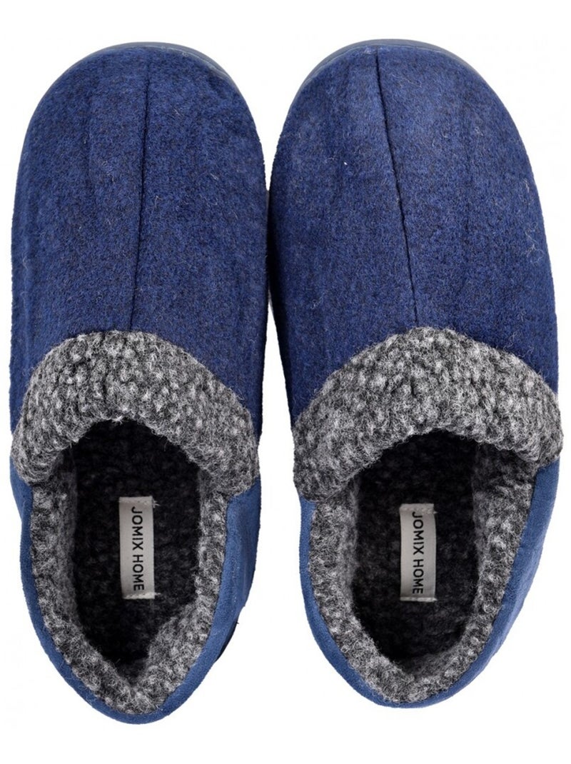 Pantofola Uomo Ciabatta PREMIUM Blu marino - Kiabi