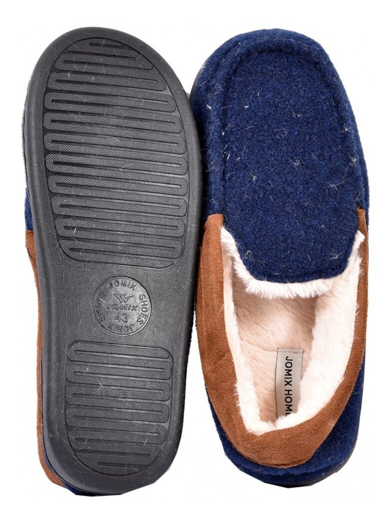 Pantofola Uomo Ciabatta PREMIUM Blu marino - Kiabi