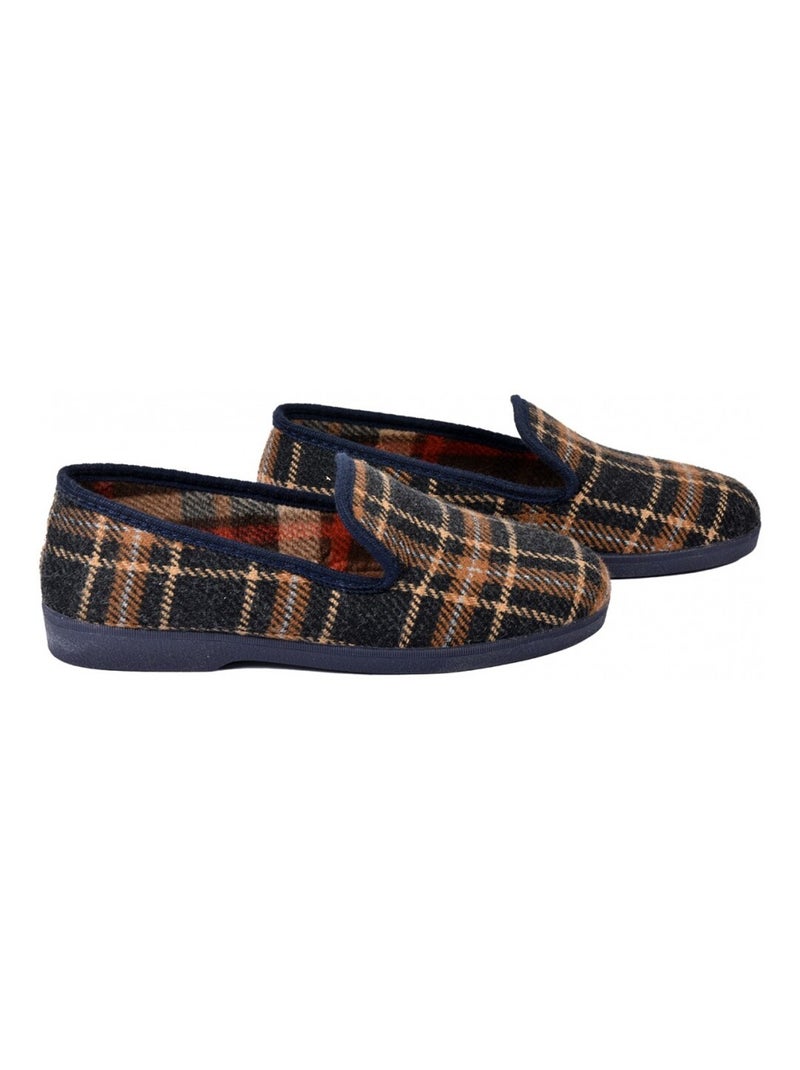 Pantofola Uomo Ciabatta PREMIUM Blu marino - Kiabi