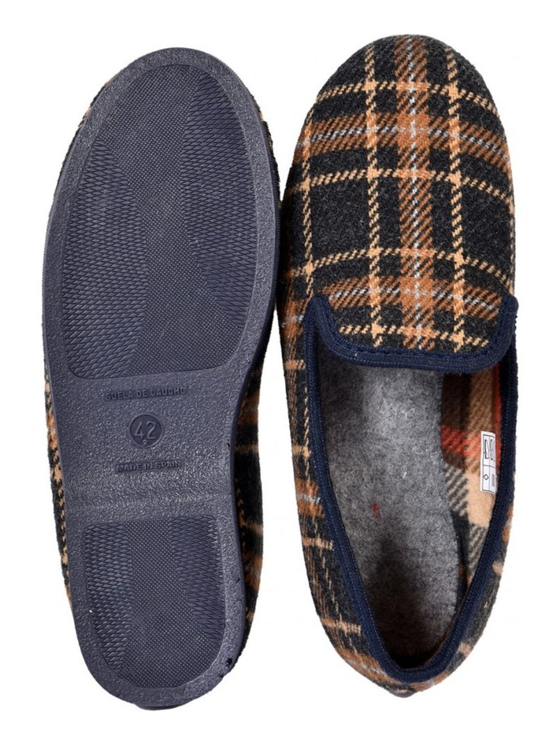 Pantofola Uomo Ciabatta PREMIUM Blu marino - Kiabi