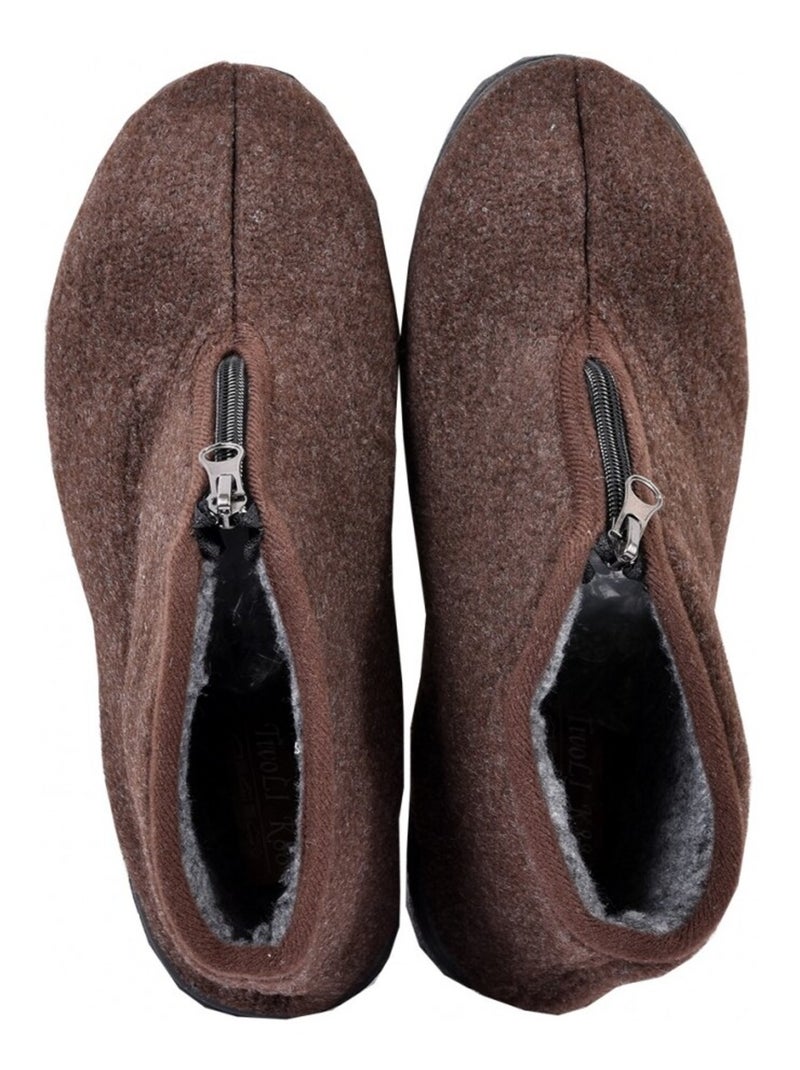 Pantofola Uomo Ciabatta PREMIUM Marrone - Kiabi