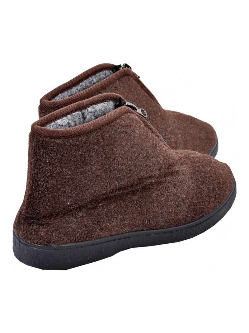 Pantofola Uomo Ciabatta PREMIUM Marrone - Kiabi