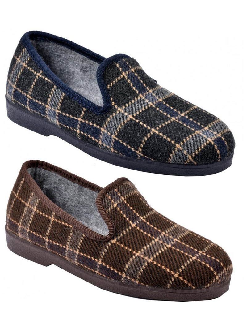 Pantofola Uomo Ciabatta PREMIUM Marrone - Kiabi