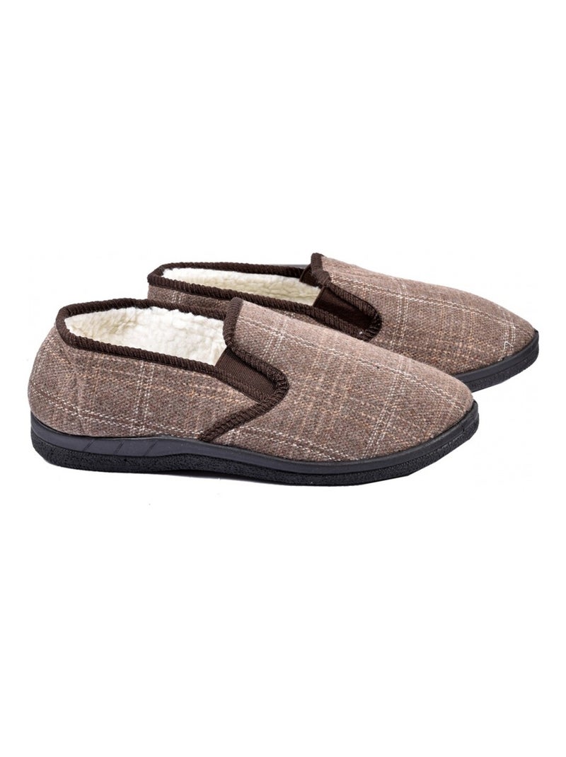 Pantofola Uomo Ciabatta PREMIUM Marrone - Kiabi