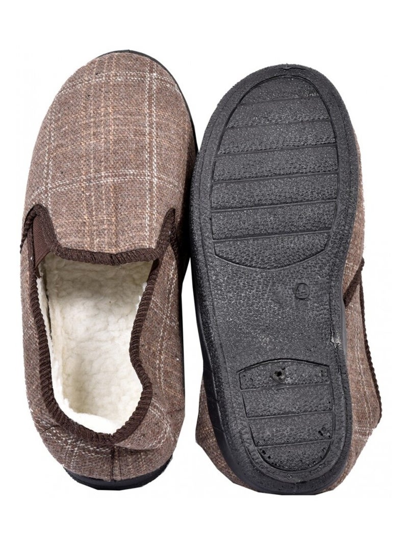 Pantofola Uomo Ciabatta PREMIUM Marrone - Kiabi